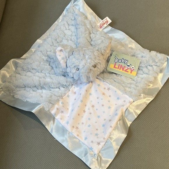 Baby Linzy Other New Baby Linzy Blue Elephant Security Blanket